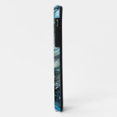 Abstract blauw. Case-Mate iPhone case (Achterkant/links)