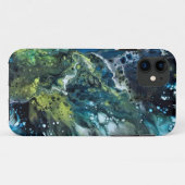 Abstract blauw. Case-Mate iPhone case (Achterkant (horizontaal))