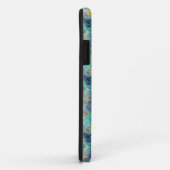 Abstract blauw Case-Mate iPhone case (Achterkant/rechts)