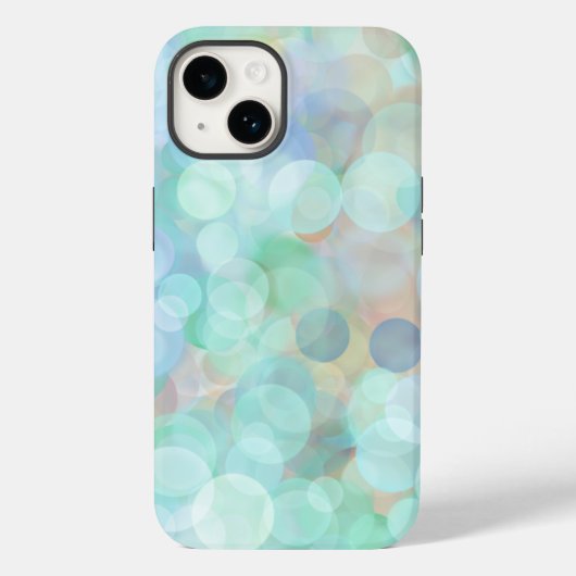 Abstract blauw digitaal rondschilderen Case-Mate iPhone case (Achterkant)