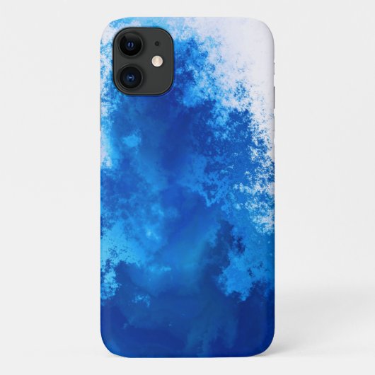 Abstract blauw effen kleurenontwerp Case-Mate iPhone case (Achterkant)