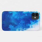 Abstract blauw effen kleurenontwerp Case-Mate iPhone case (Achterkant (horizontaal))