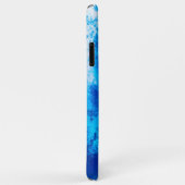 Abstract blauw effen kleurontwerp Case-Mate iPhone case (Achterkant/rechts)