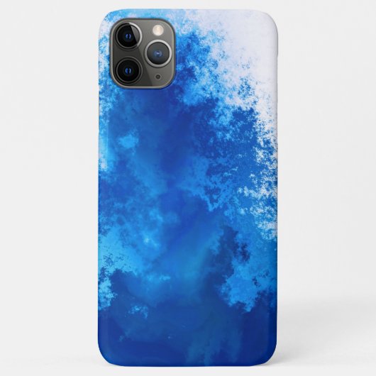 Abstract blauw effen kleurontwerp Case-Mate iPhone case (Achterkant)