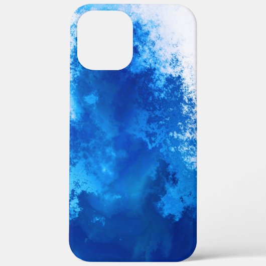 Abstract blauw effen kleurontwerp Case-Mate iPhone case (Achterkant)