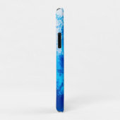 Abstract blauw effen kleurontwerp Case-Mate iPhone case (Achterkant/rechts)