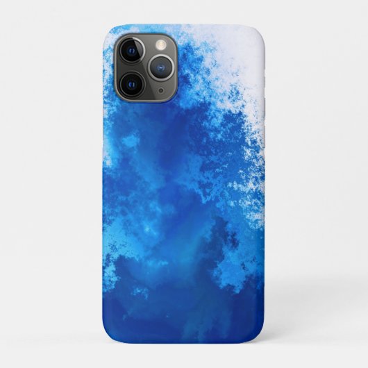 Abstract blauw effen kleurontwerp Case-Mate iPhone case (Achterkant)