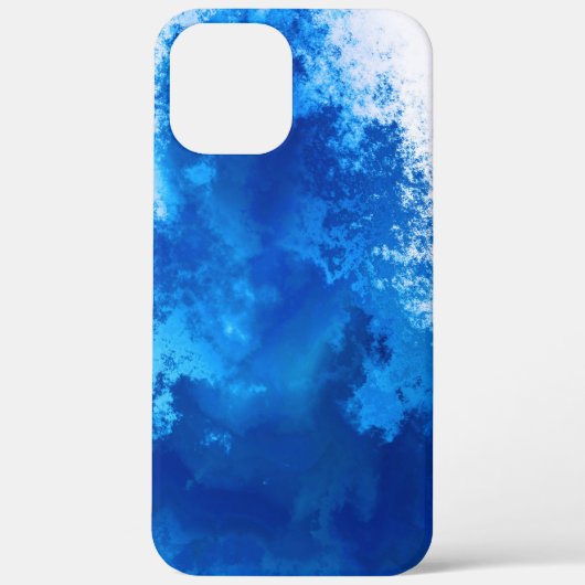 Abstract blauw effen kleurontwerp Case-Mate iPhone case (Achterkant)