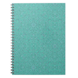 abstract blauw en groen patroon notitieboek