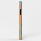 Abstract blauw en Oranje Case-Mate iPhone Case (Achterkant/rechts)