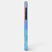 Abstract blauw en Oranje Case-Mate iPhone Case (Achterkant/links)