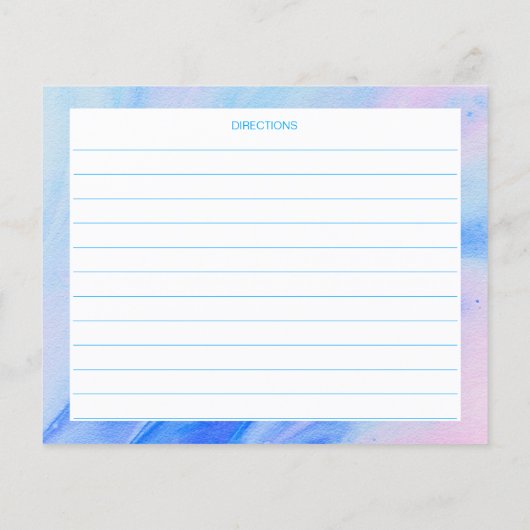 Abstract Blauw en Roze Gepersonaliseerde Ontvang K (Achterkant)