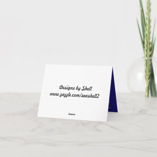 Abstract blauw en zwart Dank u Bedankkaart (Achterkant)