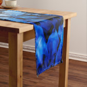 Abstract blauw en zwart glas medium tafelloper (Voorbeeld)