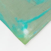 Abstract blauw fleece deken (Hoek)