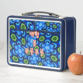 Abstract blauw Floral Patroon (In situ)