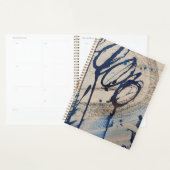 Abstract Blauw Grijs Beige Planner (Display)