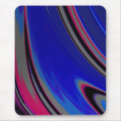 Abstract blauw grijs magenta Fractal Muismat (Voorkant)
