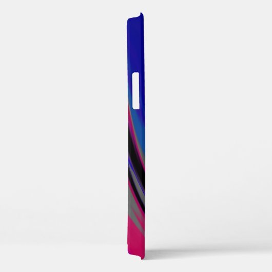 Abstract blauw grijs magenta fractal Swirl Case-Mate iPhone Case (Achterkant / Rechts)