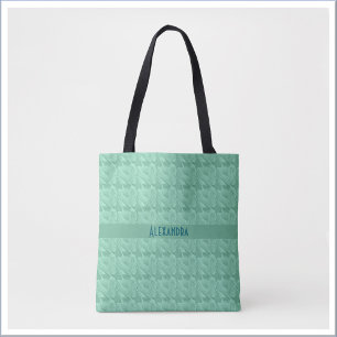 Abstract Blauw Groen Aqua Marine Kristal Draagtas
