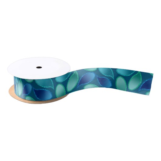Abstract blauw groen blauwgroen vredesoekregendrup lint (Spoel)