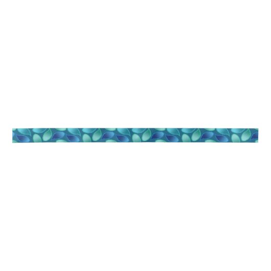Abstract blauw groen blauwgroen vredesoekregendrup lint (Voorkant)