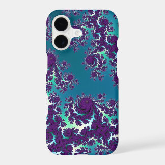 Abstract Blauw Groen Paars Fractal iPhone 6 Plus