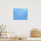 Abstract blauw houten bord | POSTER (Keuken)