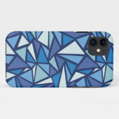 Abstract blauw ICS-patroon Case-Mate iPhone Case (Achterkant (horizontaal))