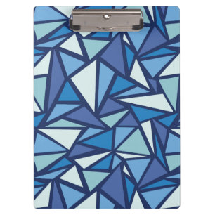 Abstract blauw ICS-patroon Klembord