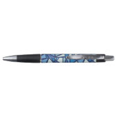 Abstract blauw ICS-patroon Pen (Achterkant)