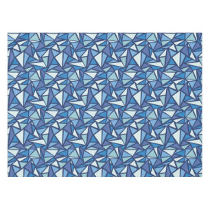 Abstract blauw ICS-patroon Tafelkleed