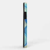 Abstract blauw in groen Case-Mate iPhone case (Achterkant/rechts)