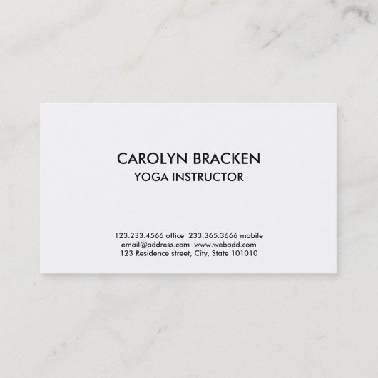 Abstract blauw kleurstofpatroon Waterverf Hippie P Visitekaartje (Achterkant)