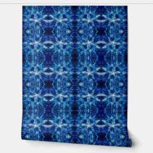 Abstract blauw lichtpatroon behang