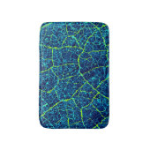 Abstract blauw Natuur patroon Badmat (Voorkant Verticaal)