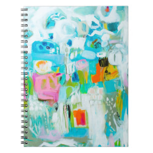 Abstract blauw notitieboek
