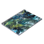 Abstract blauw notitieboek (Linkerzijde)