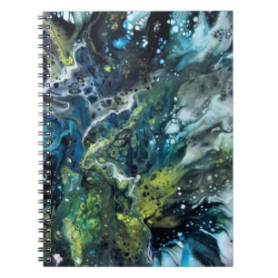 Abstract blauw notitieboek