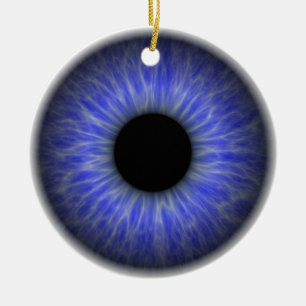 abstract blauw oog keramisch ornament