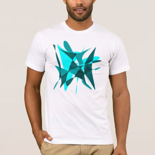 Abstract: Blauw op blauw = Groen T-shirt
