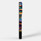 Abstract Blauw Paars Goud Case-Mate iPhone Case (Achterkant / Rechts)