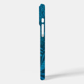 Abstract blauw patroon, aangepast Case-Mate iPhone case (Achterkant / Links)