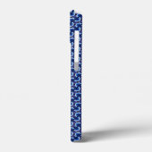 abstract blauw patroon Case-Mate iPhone case (Achterkant / Links)