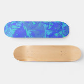 Abstract blauw patroonskateboard skateboard (Horizontaal)