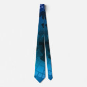 Abstract blauw stropdas (Voorkant)