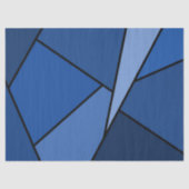 Abstract blauw tapestapel tissuepapier (Voorkant)