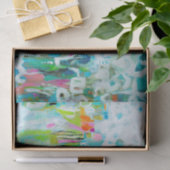 Abstract blauw tissuepapier (Geschenk)