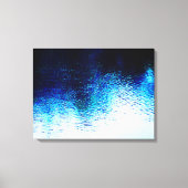 Abstract blauw water canvas afdruk (Voorkant)