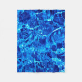 Abstract blauw water en ijs fleece deken (Voorkant)